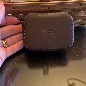 Coach Dark Brown Leather Case